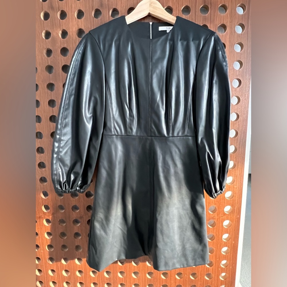 Tibi Black Leather Women's Jacket